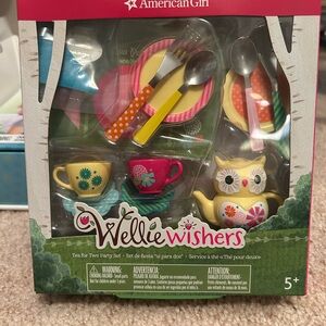 AMERICAN GIRL WellieWishers Tea for Two Party Set